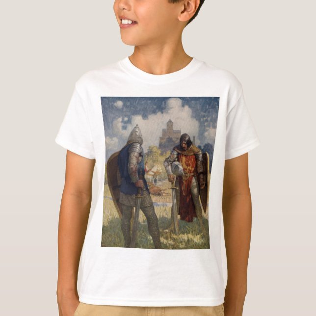 T-shirt Sir Launcelot du Lac, Chevalier de la Table Ronde (Devant)