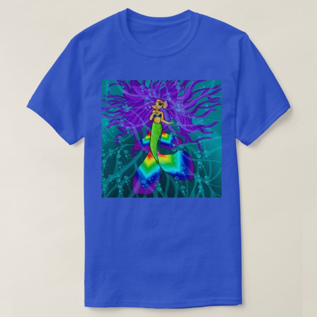 T-shirt Sirène arc-en-ciel 3 (Design devant)