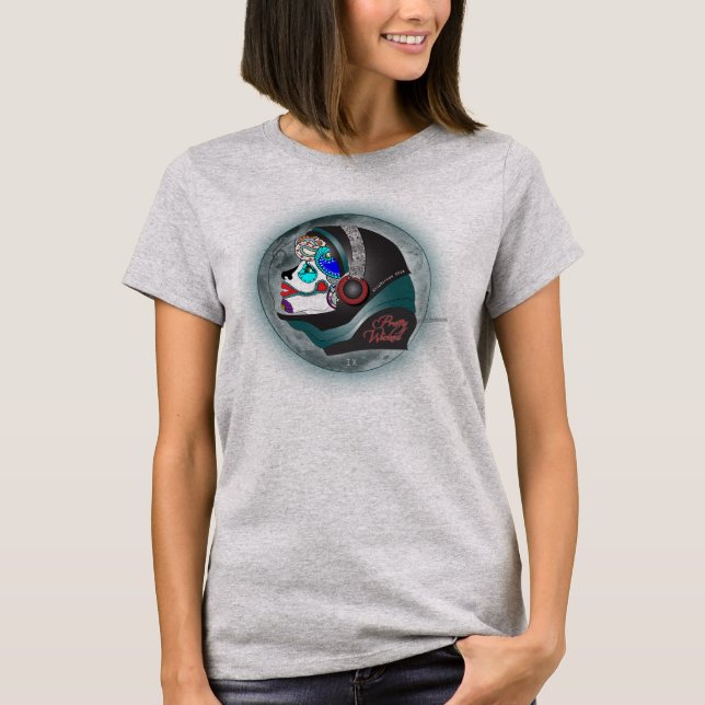 T-shirt "Sirène" assez mauvaise avec l'empreinte arrière (Devant)