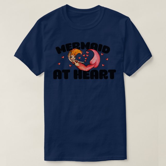 T-shirt Sirène au coeur (Design devant)