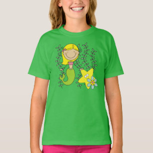 T-shirt Sirène blonde