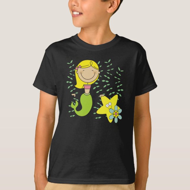 T-shirt Sirène blonde (Devant)
