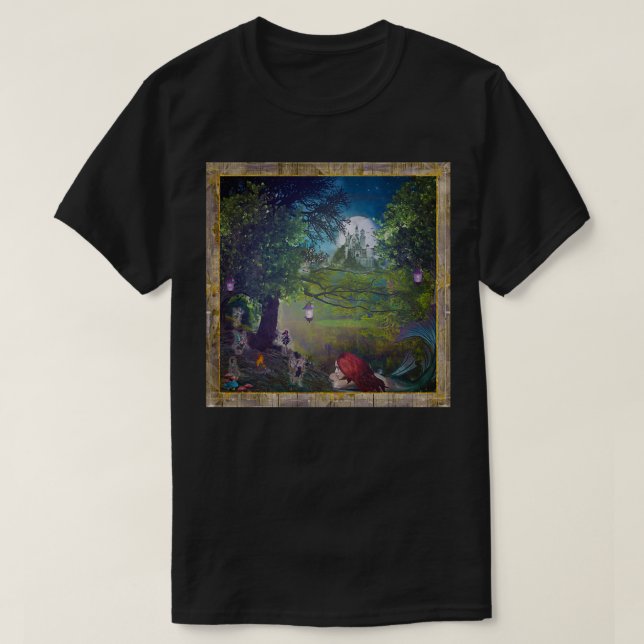 T-shirt Sirène dans le royaume des fées (Design devant)