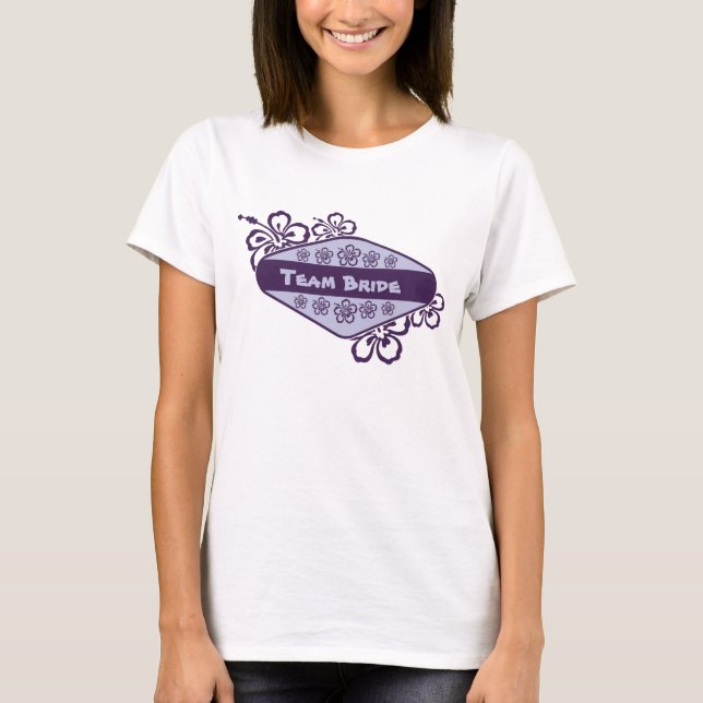 T-shirt Sirène De Fleur De Plage Tropicale (Devant)