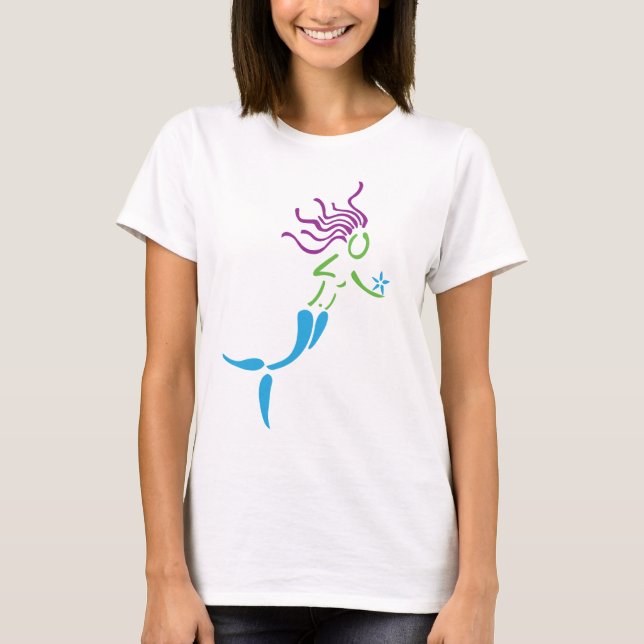 T-shirt Sirène de flottement (Devant)