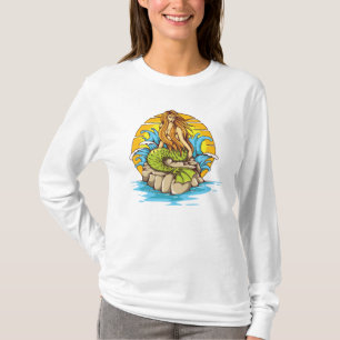 T-shirt Sirène d'île avec l'art tribal de style de