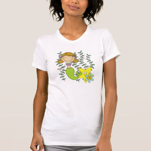 T-shirt Sirène d'une chevelure de Brown