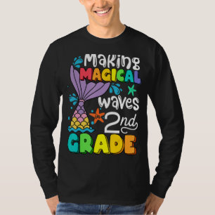 T-shirt Sirène Fabriquant Des Vagues Magiques En 2e Année