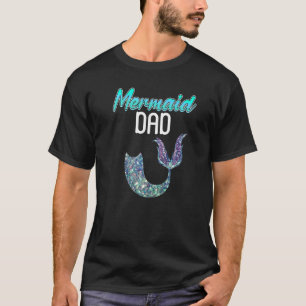 T-shirt Sirène Papa Papa Papa Papa Papa Fête des pères Poi