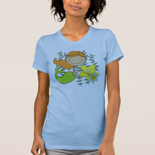 T-shirt Sirène rousse