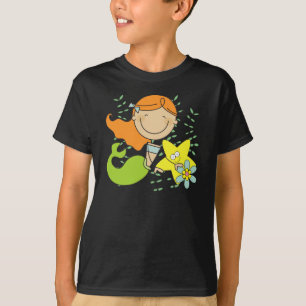 T-shirt Sirène rousse