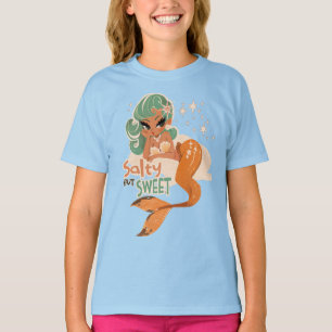 T-shirt Sirène salée mais douce : Vibes océaniques rétro j