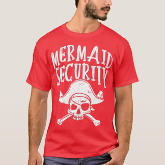 T-shirt Sirène Sécurité Pirate Correspondant Famille Parti