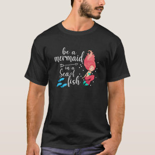 T-shirt Sirène Sirènes Fille Mer Drôle Anniversaire Idée c