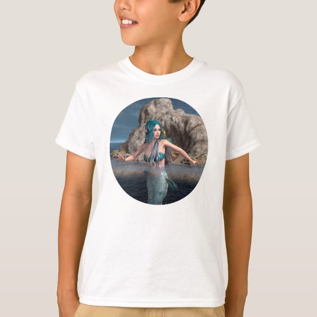 T-shirt Sirène ultramarine (Devant)