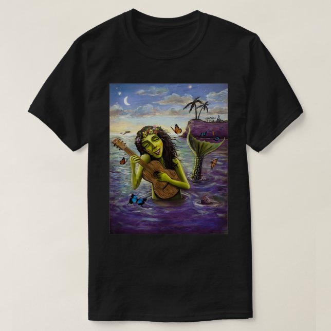 T-shirt Sirène verte 5 (Design devant)