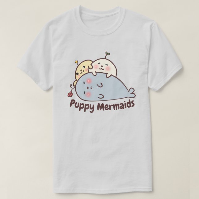 T-shirt sirènes chiots (Design devant)