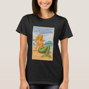 T-shirt Sirènes Rétro Pin-Up Plage Côtière