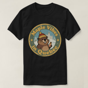 T-shirt Sirop d'érable rétro Québec
