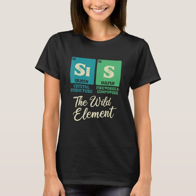 T-shirt SIS L'élément libre Tableau périodique amusant Soe (Devant)