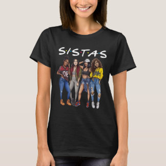 T-shirt Sistas Queen Melanin Africaine Américaine Femmes N