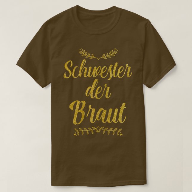 T-shirt Sister of the Bride Wedding Marriage JGA Engagemen (Design devant)