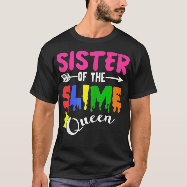 T-shirt Sister Of The Queen Birthday Trendy Family Matchin (Devant)