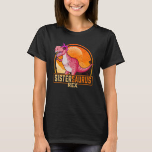 T-shirt Sistersaurus Rex Dinosaur Soeur Saurus Corresponda