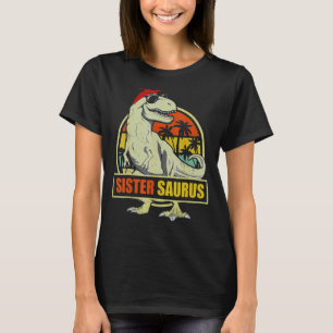 T-shirt Sistersaurus Rex Dinosaur Soeur Saurus Famille Enf