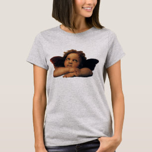 T-shirt Sistine Madonna, Angels détail par Raphael Sanzio