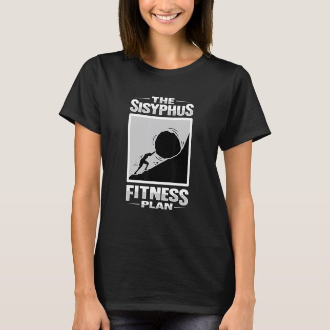 T-shirt Sisyphus Philosophie Design pour un étudiant en ph (Devant)