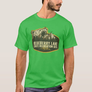 T-shirt Site de loisirs d'État du lac Blueberry en Alaska