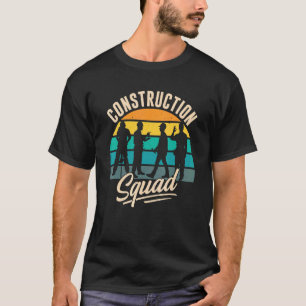 T-shirt Site des travailleurs de l'équipe de construction