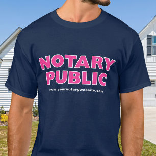 T-shirt Site Web de l'Agent de Signature de Prêt Notaire P