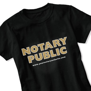 T-shirt Site Web de l'Agent de Signature de Prêt Notaire P
