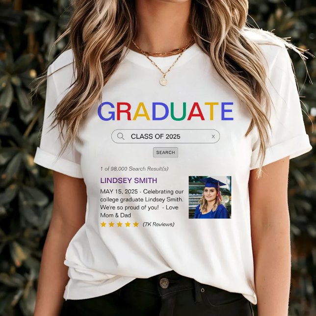 T-shirt Site Web Recherche Résultat Graduation (Website Search Result Graduation T-Shirt
)