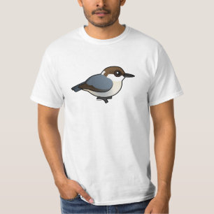 T-shirt sittelle Brun-dirigée