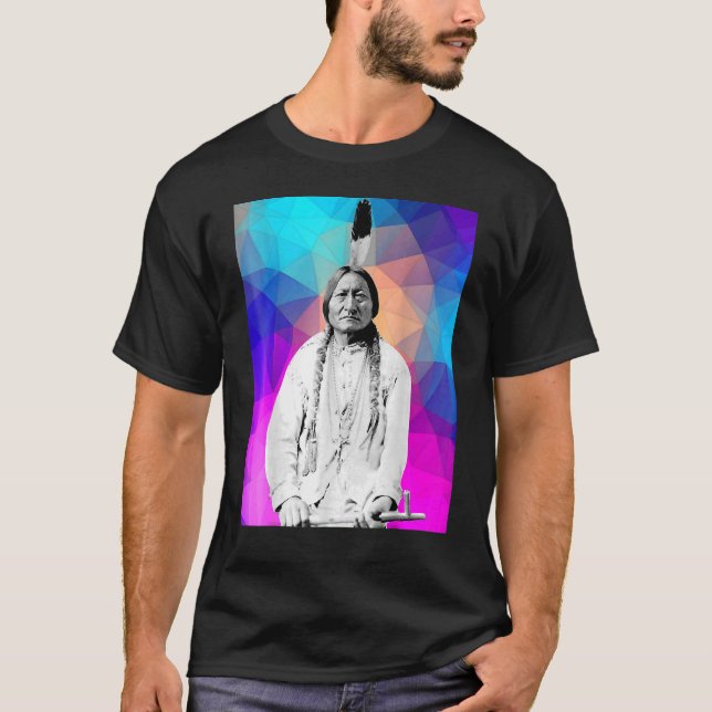 T-shirt Sitting Bull Amérindien Chef Lakota (Devant)