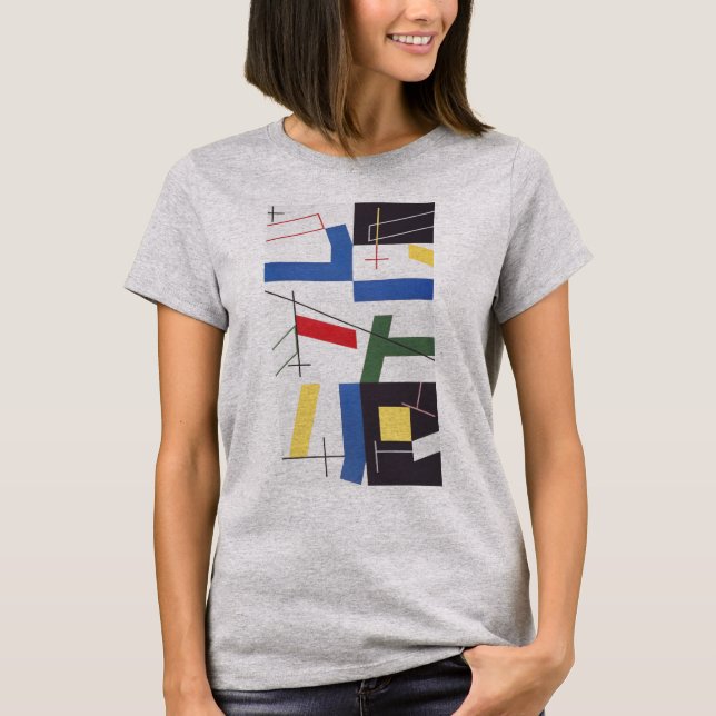 T-shirt Six espaces avec croix | Sophie Taeuber-Arp | (Devant)