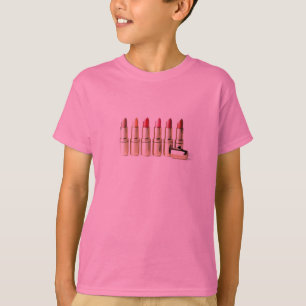 T-shirt Six nuances des produits de rouge à lèvres