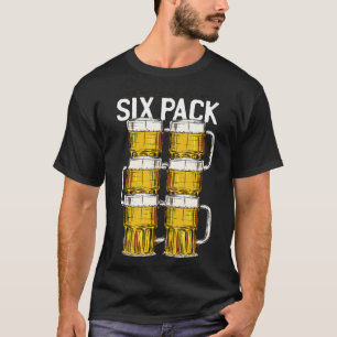 T-shirt Six Pack Drôle Vérifier Mes 6 Abs Bière Hilarious 