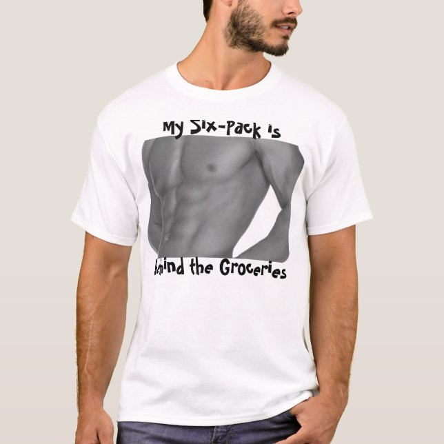 T-shirt Six paquets d'épiceries (Devant)