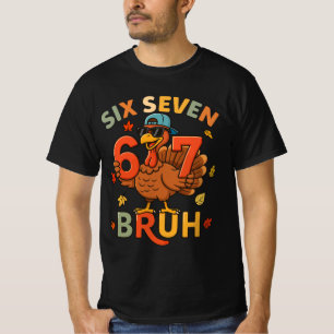 T-shirt six sept bruh dinde Action de grâce 