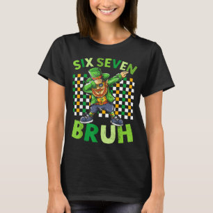 T-shirt Six sept bruh journee st patrick dabbing lutin