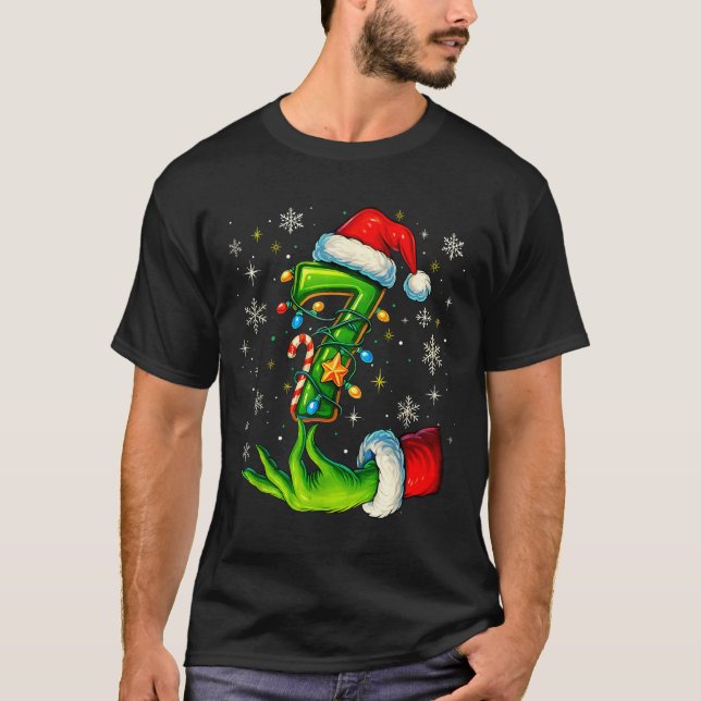 T-shirt Six Seven 67 Meme Funny Christmas Couple Matching  (Devant)