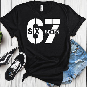 T-shirt Six Seven 67 Mème - Humour Rétro pour les Fans de 