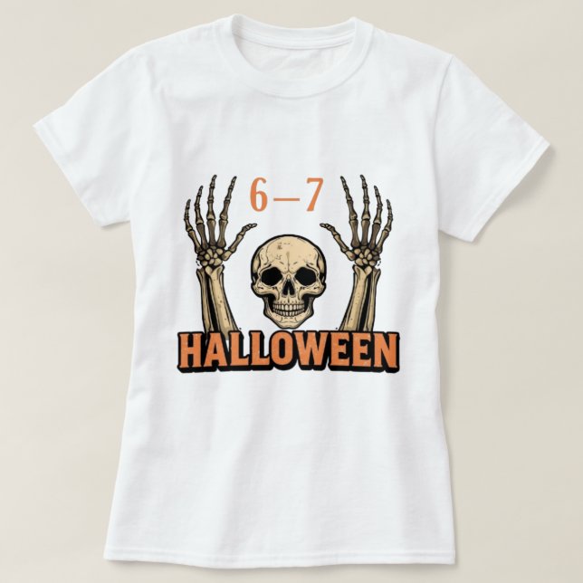 T-shirt Six Seven 6-7 Minimal Typography Design (Design devant)