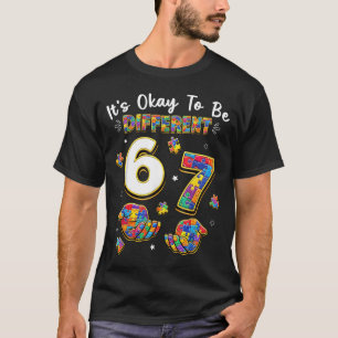 T-shirt Six Seven Autisme Sensibilisation 67 Mains à Être