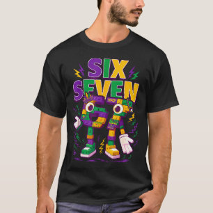 T-shirt Six Seven Brainrot Italien Drôle 67 Enfants Mardi