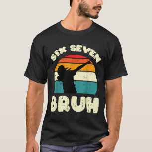T-shirt Six Seven Bruh Dab Drôle 67 Costume 6 7 Mème Enfan